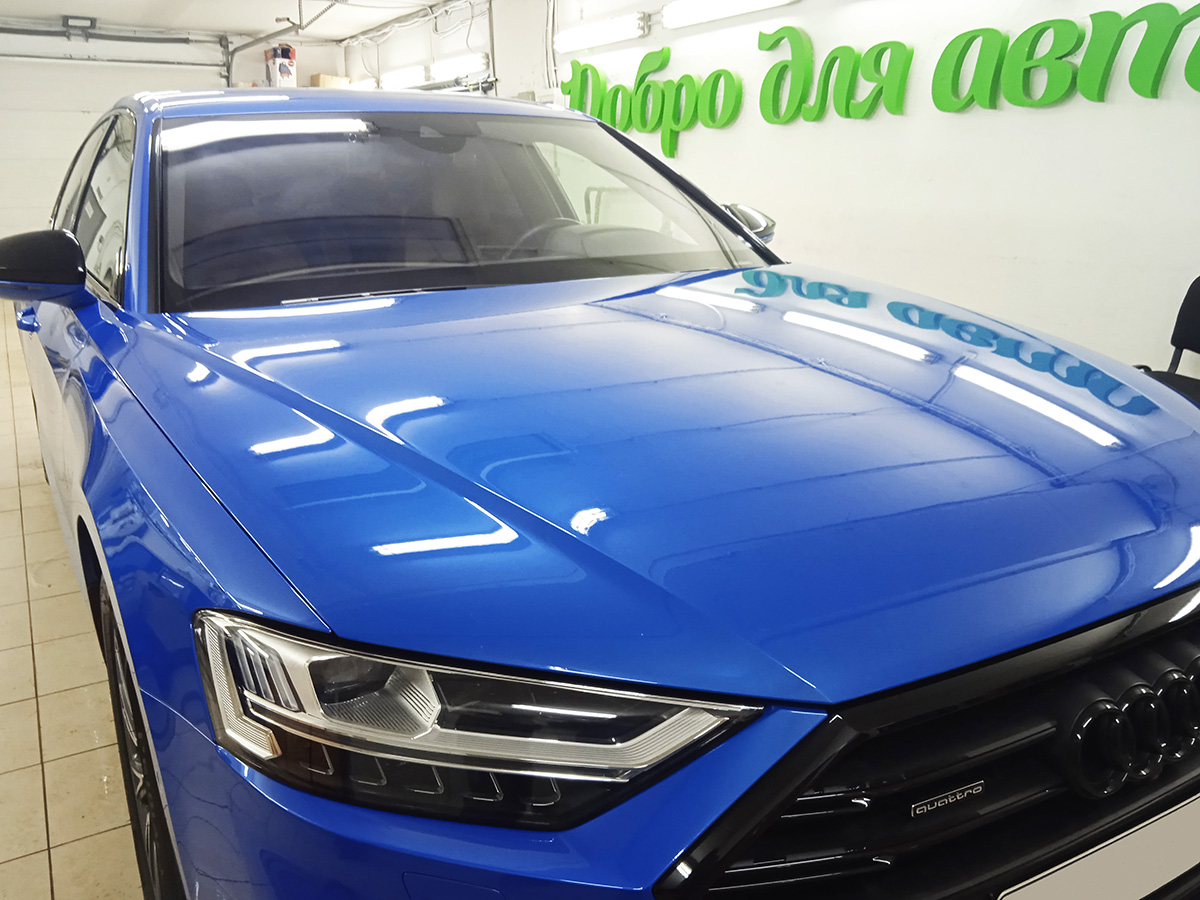 Бронирование лобового стекла Audi A8
