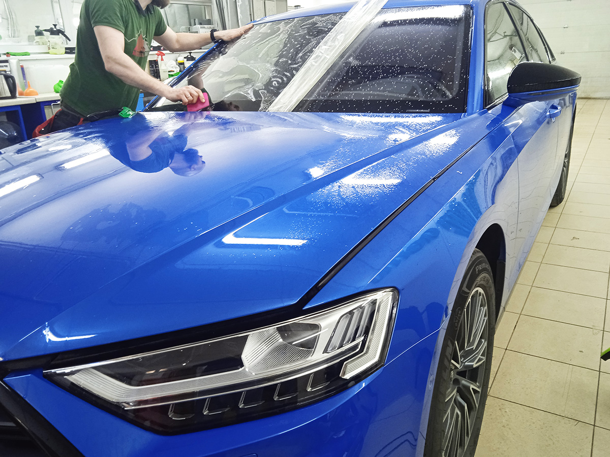 Бронирование лобового стекла Audi A8